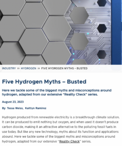 Five Hydrogen Myths – Busted